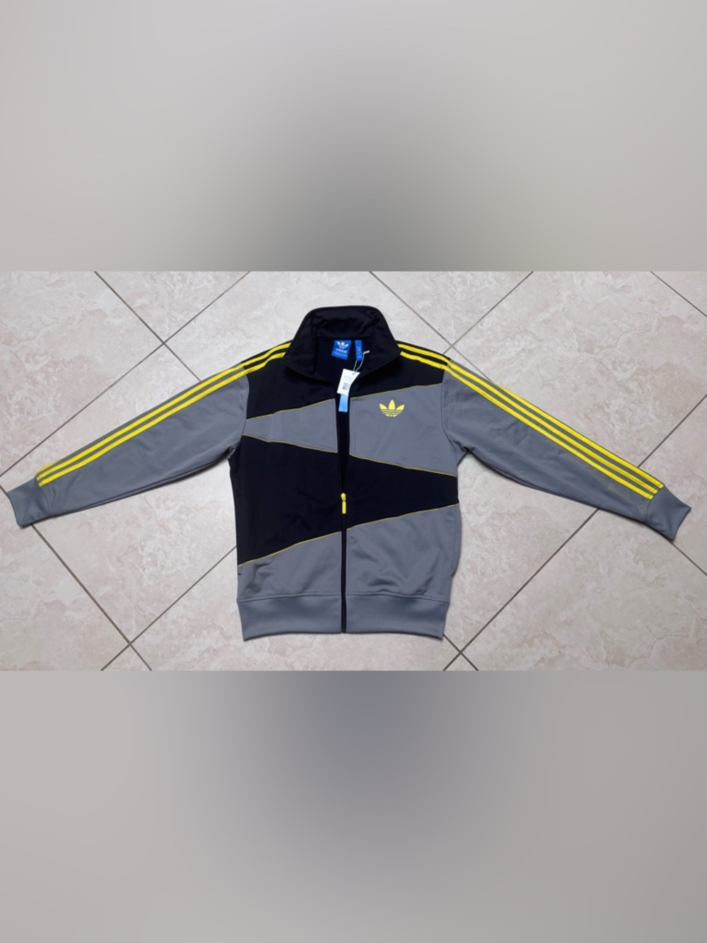 adidas Black with Grey Logo Jacket